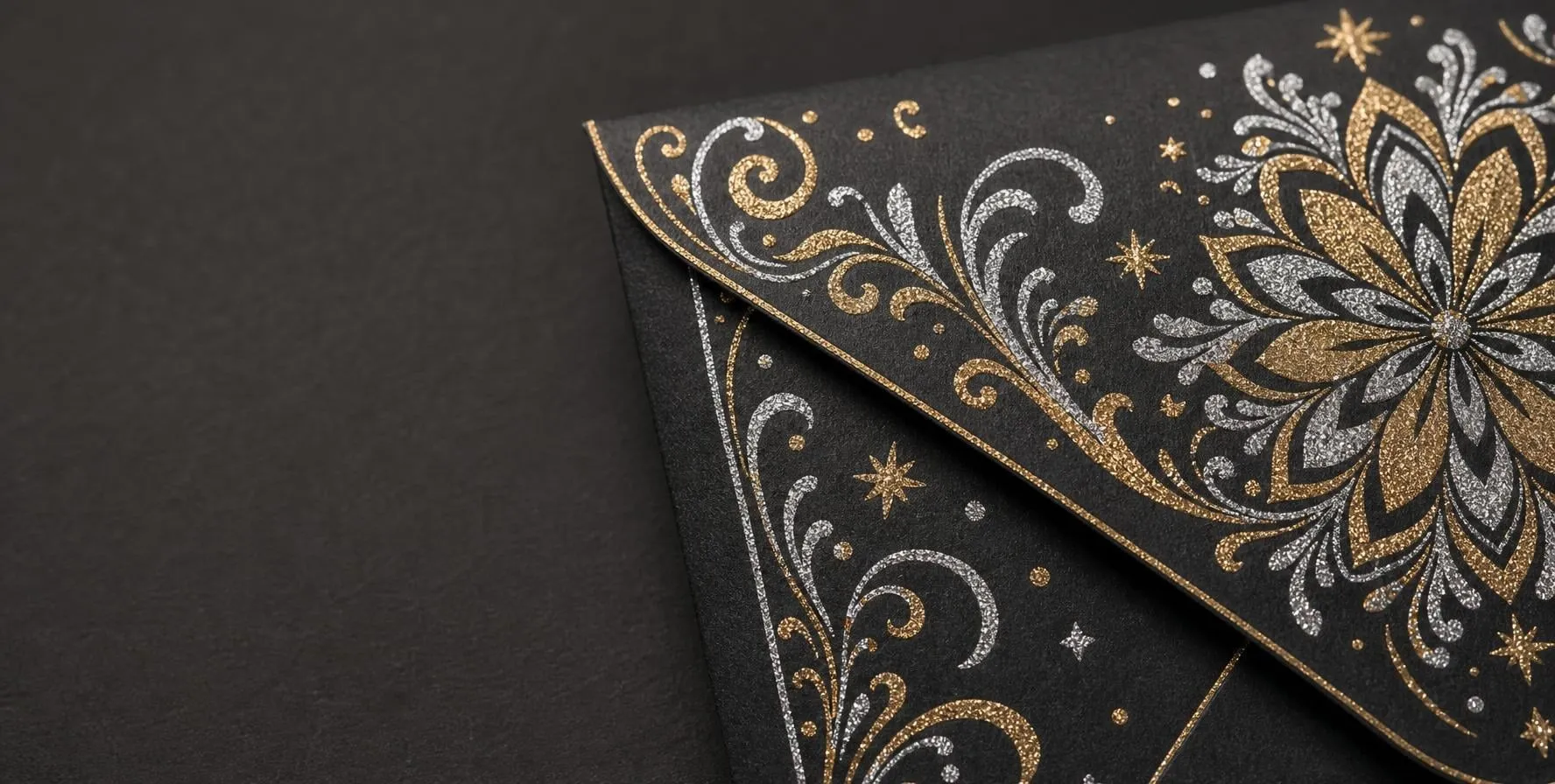Glitters in printing for sparkling print and packaging effects