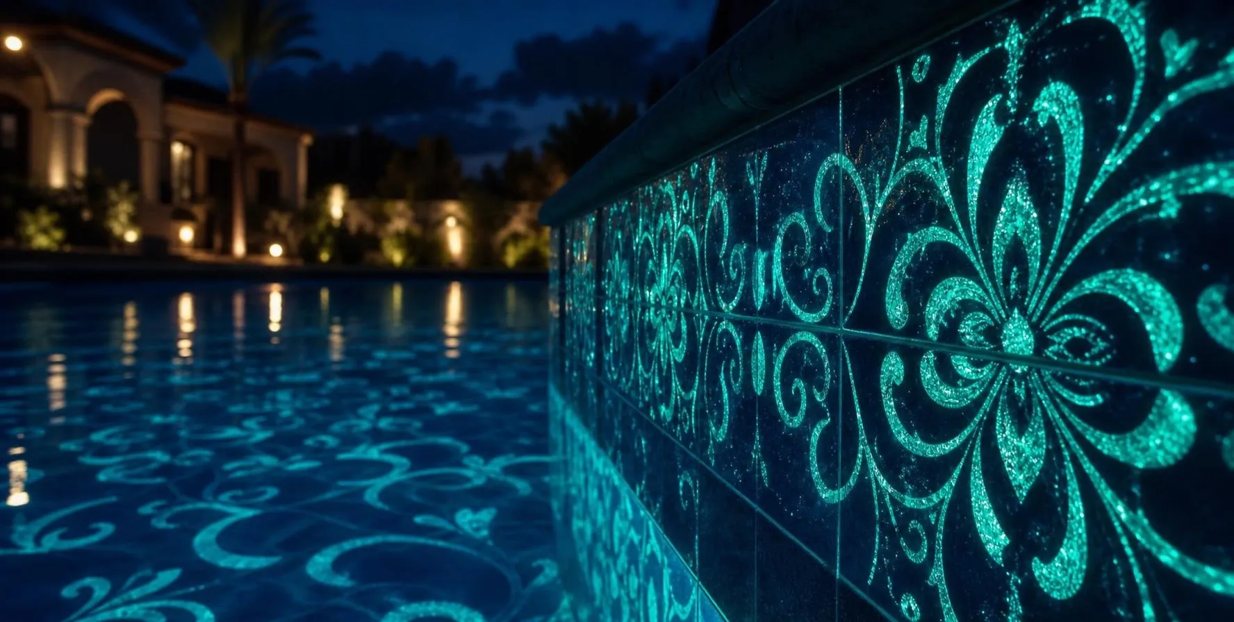 Phosphorescent pigments in ceramics for photoluminescent tile and surface glow effects