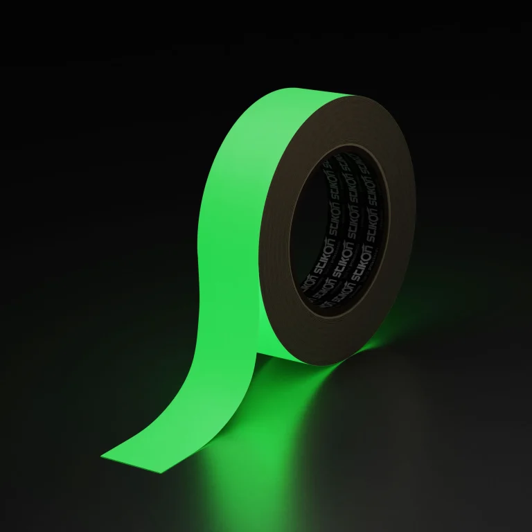 کاربرد پودر شب‌تاب در نوارهای راهنما و Luminous Tape